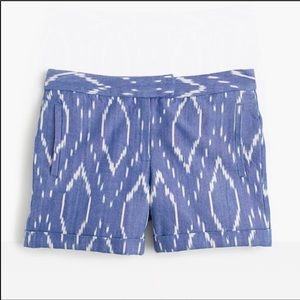 J. Crew Cotton Short in Sunfaded Ikat Size 0